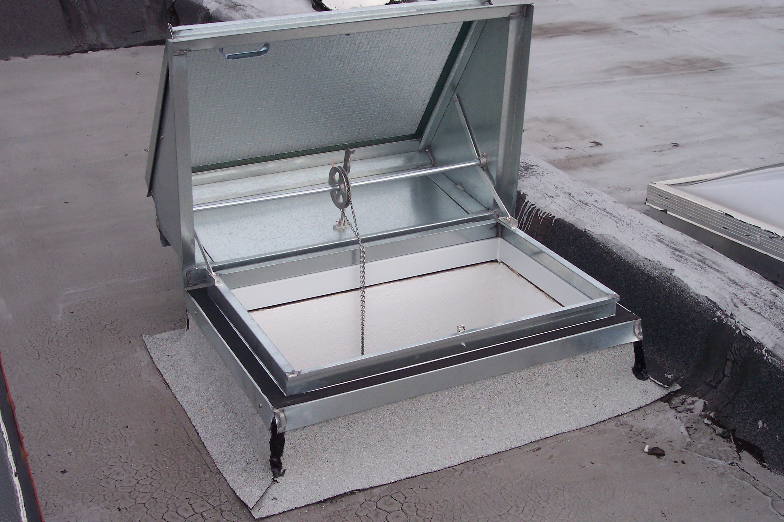 E-Z Access Skylight installed on a commercial rooftop
